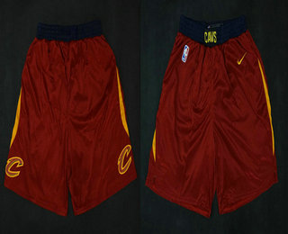 Men's Cleveland Cavaliers Red 2017-2018 Nike Stitched NBA Shorts