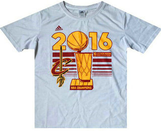 Men's Cleveland Cavaliers White 2016 NBA Finals Champions Locker Room T-Shirt