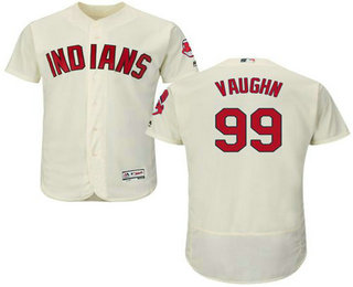 Men's Cleveland Indians #99 Ricky Vaughn Cream 2016 Flexbase Baseball Jersey