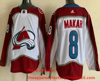 Men's Colorado Avalanche #8 Cale Makar White 2022 Authentic Jersey