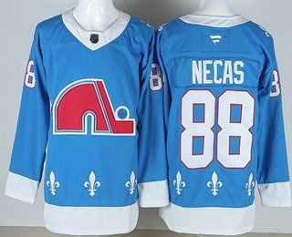 Men's Colorado Avalanche #88 Martin Necas Blue Alternate Authentic Jersey
