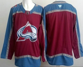 Men's Colorado Avalanche Blank Red Authentic Jersey