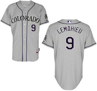 Men's Colorado Rockies #9 DJ LeMahieu Gray Jersey