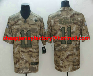 Men's Dallas Cowboys #11 Cole Beasley Nike Camo 2018 Salute to Service Stitched NFL Limited Jersey