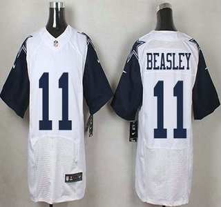 Men's Dallas Cowboys #11 Cole Beasley Nike White Color Rush 2015 NFL Elite Jersey
