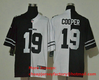 Men's Dallas Cowboys #19 Amari Cooper Black White Peaceful Coexisting 2020 Vapor Untouchable Stitched NFL Nike Limited Jersey