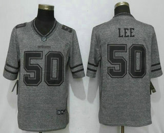 Men's Dallas Cowboys #50 Sean Lee Gray Gridiron Nike NFL Limited Jersey