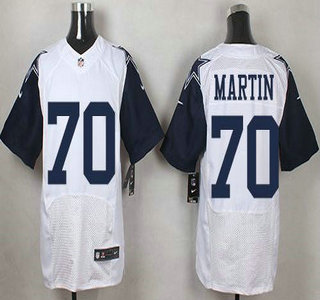 Men's Dallas Cowboys #70 Zack Martin Nike White Color Rush 2015 NFL Elite Jersey