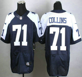 Men's Dallas Cowboys #71 La'el Collins Nike Blue Thanksgiving Elite Jersey
