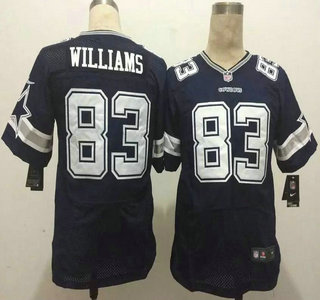 Men's Dallas Cowboys #83 Terrance Williams Navy Blue Team Color NFL Nike Elite Jersey