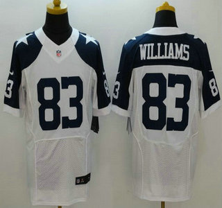 Men's Dallas Cowboys #83 Terrance Williams White Thanksgiving Alternate NFL Nike Elite Jersey