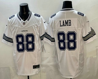 Men's Dallas Cowboys #88 CeeDee Lamb Limited White FUSE Vapor Jersey
