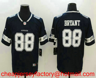 Men's Dallas Cowboys #88 Dez Bryant Navy Blue 2017 Vapor Untouchable Stitched NFL Nike Limited Jersey