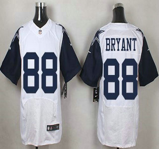 Men's Dallas Cowboys #88 Dez Bryant Nike White Color Rush 2015 NFL Elite Jersey