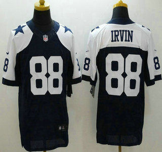 Men's Dallas Cowboys #88 Michael Irvin Navy Blue Thanksgiving Retired Player NFL Nike Elite Jersey