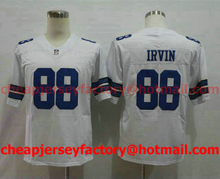 Men's Dallas Cowboys #88 Michael Irvin White 2017 Vapor Untouchable Stitched NFL Nike Limited Jersey