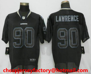 Men's Dallas Cowboys #90 Demarcus Lawrence Lights Out Black Stitched NFL Nike Elite Jersey