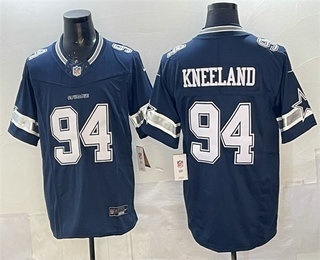 Men's Dallas Cowboys #94 Marshawn Kneeland Navy FUSE Vapor Jersey
