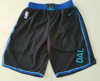 Men's Dallas Mavericks Black 2019 City Edition NBA Swingman Stitched NBA Shorts