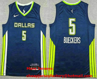 Men's Dallas Wings #5 Paige Bueckers Navy Swingman Jersey
