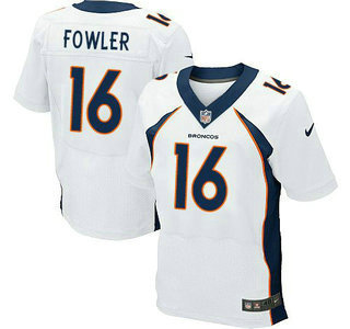 Men's Denver Broncos #16 Bennie Fowler White Road NFL Nike Elite Jersey