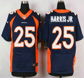 Men's Denver Broncos #25 Chris Harris Jr Orange Team Color NFL Nike Elite Jersey