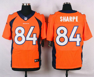 Men's Denver Broncos #84 Shannon Sharpe Orange Retired Player NFL Nike Elite Jersey