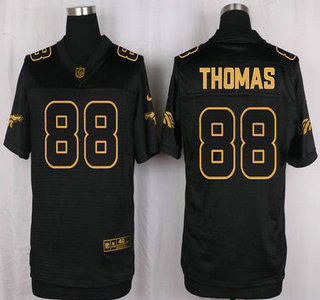 Men's Denver Broncos #88 Demaryius Thomas 2016 Pro Line Black Gold Collection Jersey