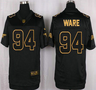 Men's Denver Broncos #94 DeMarcus Ware 2016 Pro Line Black Gold Collection Jersey