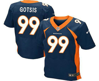 Men's Denver Broncos #99 Adam Gotsis Navy Blue Alternate NFL Nike Elite Jersey