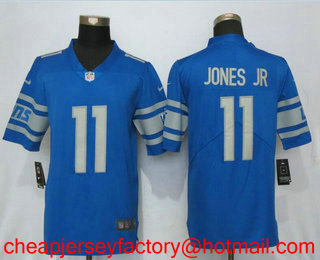 Men's Detroit Lions #11 Marvin Jones Jr Light Blue 2017 Vapor Untouchable Stitched NFL Nike Limited Jerse