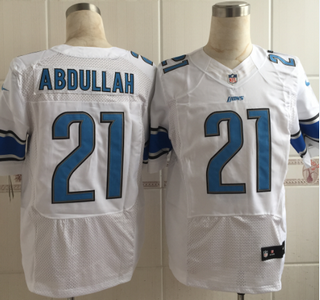 Nike Detroit Lions #21 Ameer Abdullah White Elite Jersey