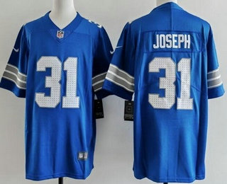 Men's Detroit Lions #31 Kerby Joseph Limited Blue Vapor Jersey