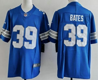 Men's Detroit Lions #39 Jake Bates Limited Blue Vapor Jersey