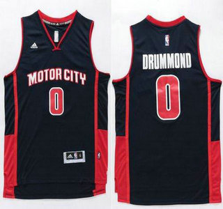 Men's Detroit Pistons #0 Andre Drummond Revolution 30 Swingman New Navy Blue Jersey