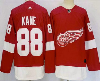 Men's Detroit Red Wings #88 Patrick Kane Red Authentic Jersey
