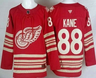 Men's Detroit Red Wings #88 Patrick Kane Red Centennial Authentic Jersey