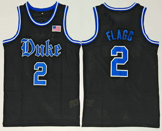 Men's Duke Blue Devils #2 Cooper Flagg Black College Basketball Swingman Stitched Jersey