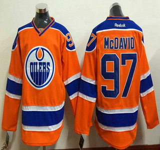 Men's Edmonton Oilers #97 Connor McDavid 2015 Orange Jersey