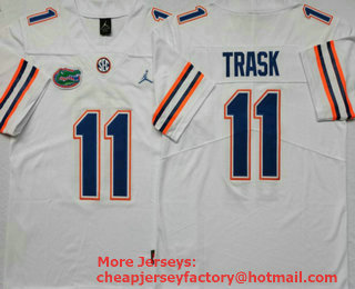 Men's Florida Gators #11 Kyle Trask White 2017 Vapor Untouchable Stitched Nike NCAA Jersey