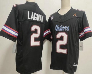 Men's Florida Gators #2 Dj Lagway Limited Black FUSE College Football Jersey