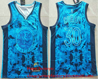 Men's Golden State Warriors #30 Stephen Curry 2023 Blue MVP Swingman Stitched Jersey