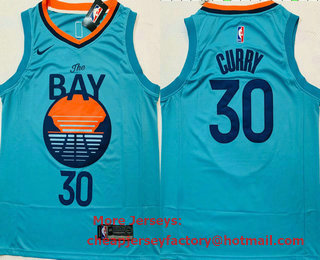 Men's Golden State Warriors #30 Stephen Curry Green 2020 Nike Swingman NEW Stitched NBA Jersey