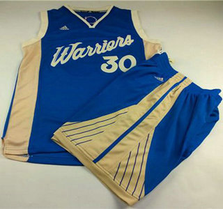 Men's Golden State Warriors #30 Stephen Curry Revolution 30 Swingman 2015 Christmas Day Blue Jersey Short Suits