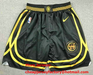 Men's Golden State Warriors Back 2023 City Edition Swingman Stitched Shorts