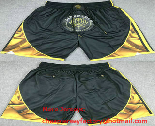 Men's Golden State Warriors Black City Edition Shorts