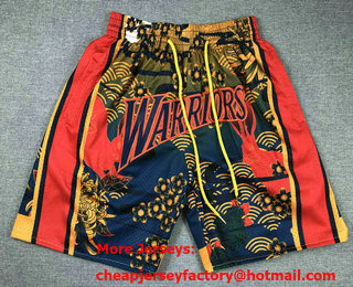 Men's Golden State Warriors Yellow Rabbit Swingman Shorts