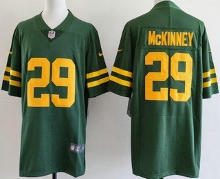 Men's Green Bay Packers #29 Xavier McKinney Limited Green Alternate Vapor Jersey
