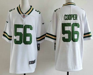 Men's Green Bay Packers #56 Edgerrin Cooper Limited White Vapor Jersey