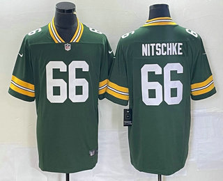 Men's Green Bay Packers #66 Ray Nitschke Green Vapor Untouchable Limited Stitched Jersey